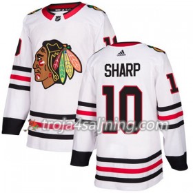 Chicago Blackhawks tröja Patrick Sharp 10 Vit 2017-2018 Adidas Authentic - NHL Tröjor Herr